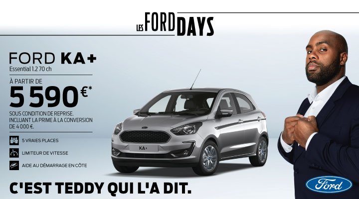 FORD KA+ à partir de 5 590€ avec la prime à la conversion