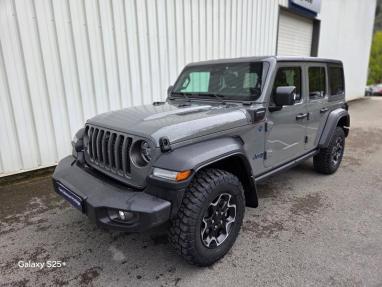Voir le détail de l'offre de cette JEEP Wrangler 2.0 T 380ch 4xe Rubicon Rock-Trac de 2021 en vente à partir de 467.64 €  / mois